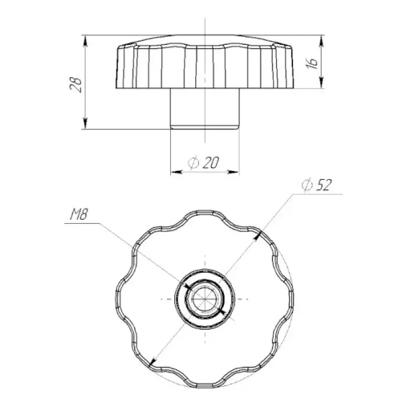 Техномарин Ручка-фиксатор