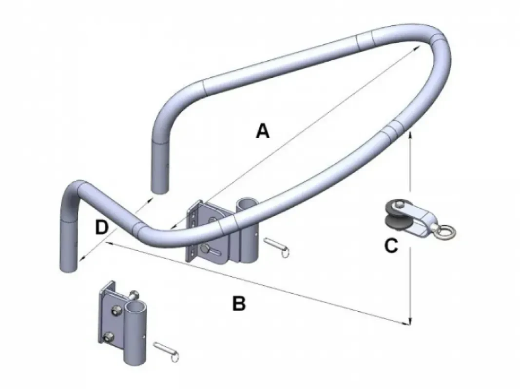 Консоль-дуга для буксировки лыжника малая