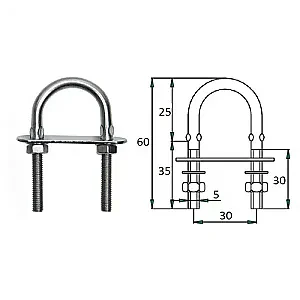 Рым-болт 5х60мм 1015-0302