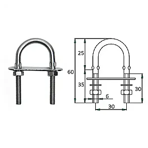 Рым-болт 6х60мм 1015-0304