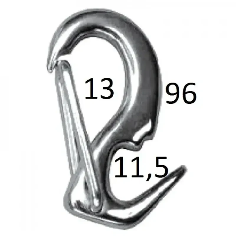 HOMER Карабин-крюк пружинный 80мм