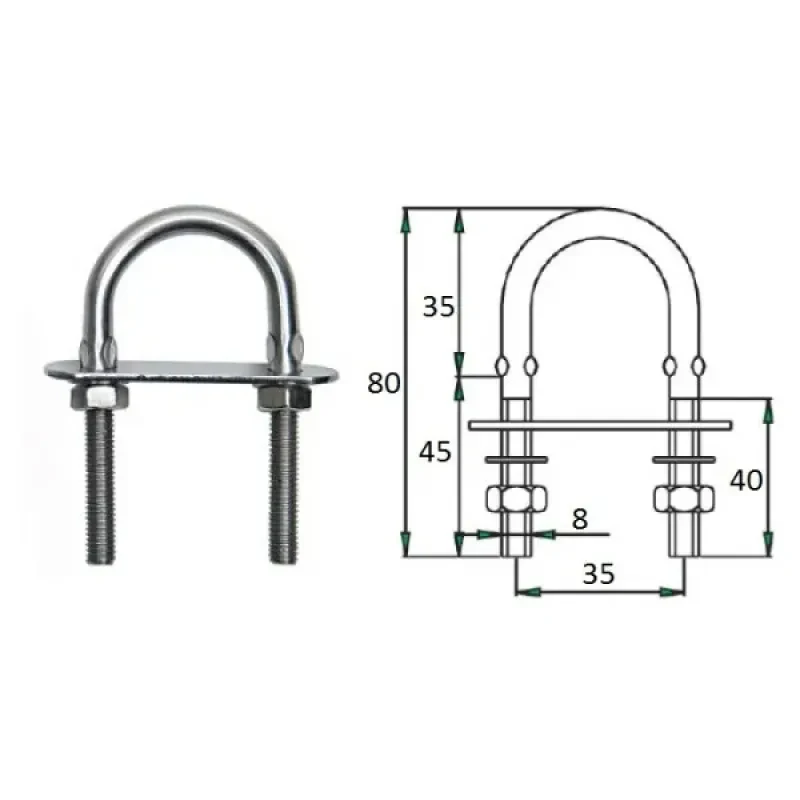 CIM Рым-болт 8х80мм