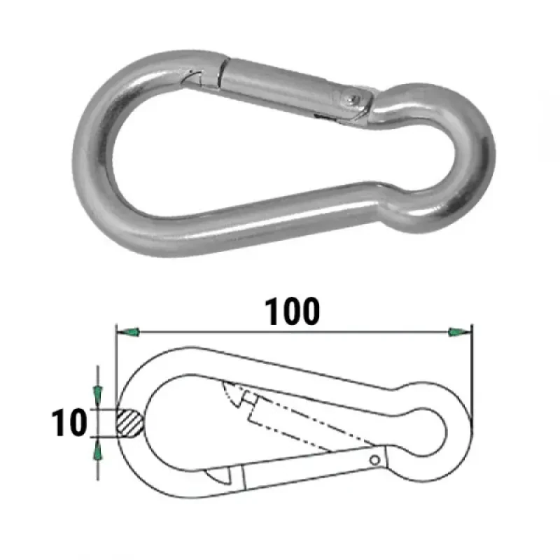 CIM Гак-карабин 10х100мм
