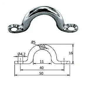 Обушок 5х50мм сталь 1014-0305