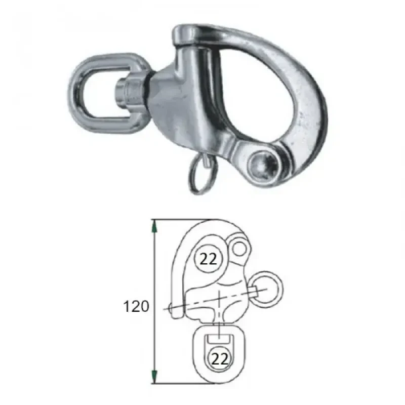 CIM Карабин вертлюжный 22мм
