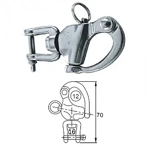 Карабин со скобой 12мм 2425-0112