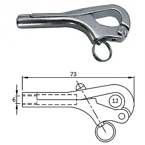 Крюк "пеликан" 6 мм 0304-0106