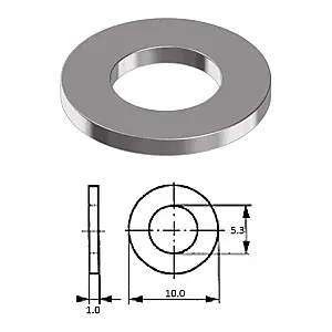 Шайба M 5 нерж.A2 (100 шт) D125A-A2 M 5