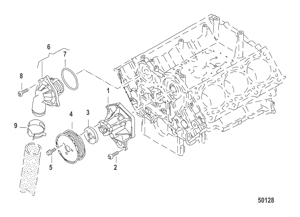 Водяной насос Термостат для охлаждающей жидкости