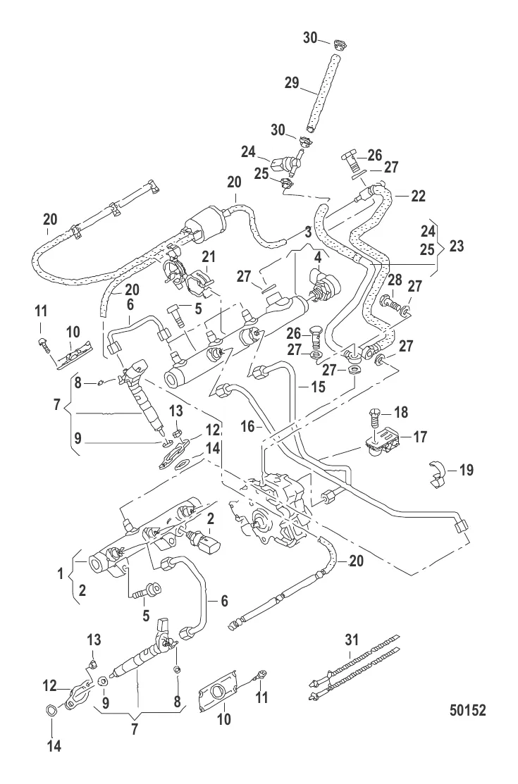 Инжектор и топливопроводы