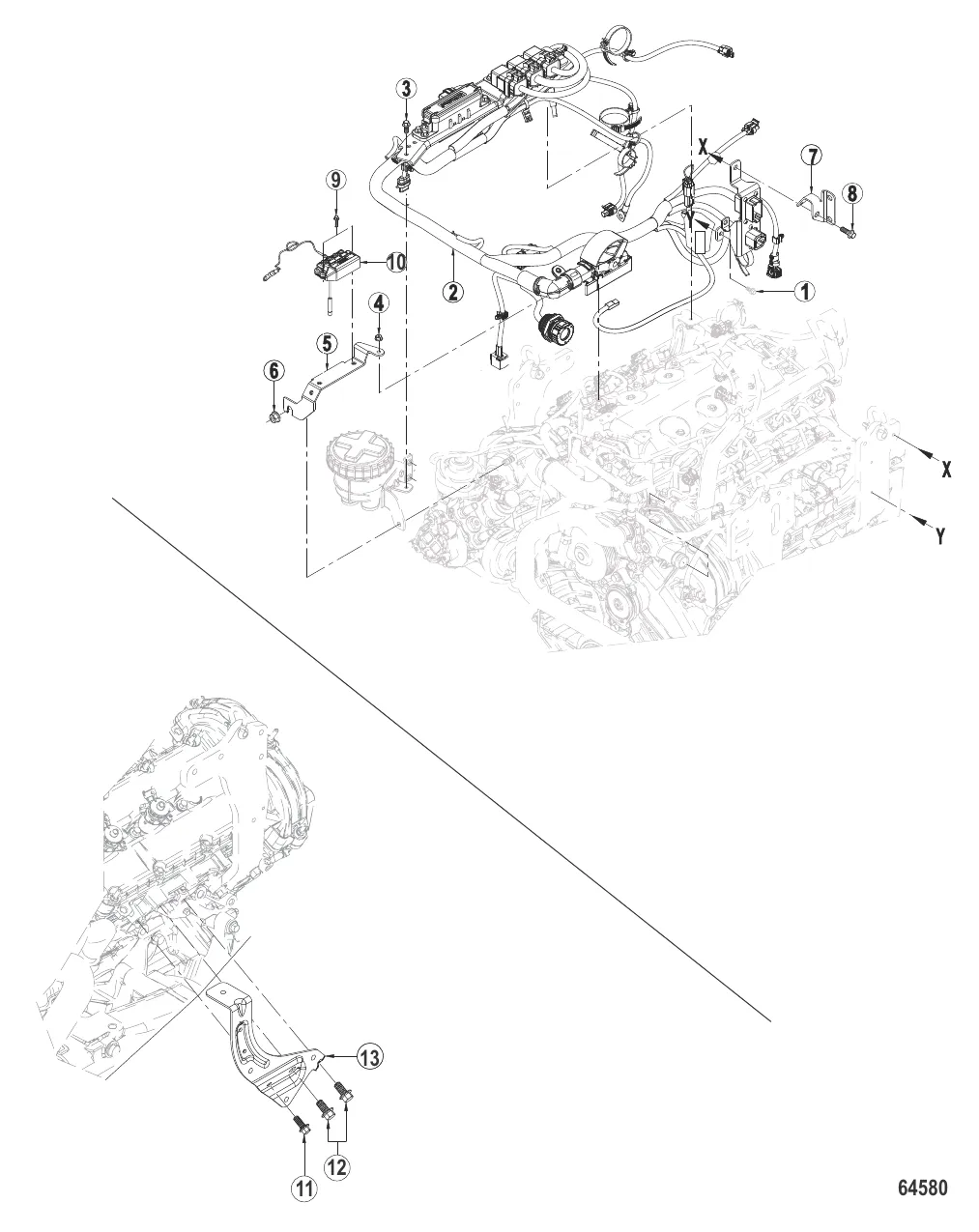Электросистема Электропроводка двигателя