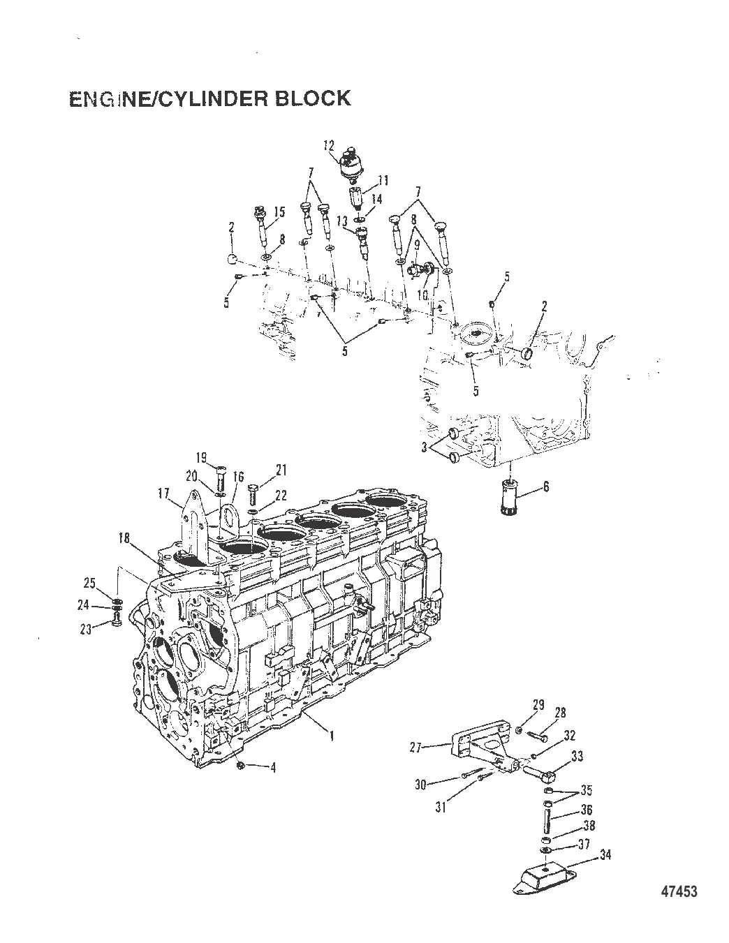 ДВИГАТЕЛЬ/БЛОК ЦИЛИНДРОВ