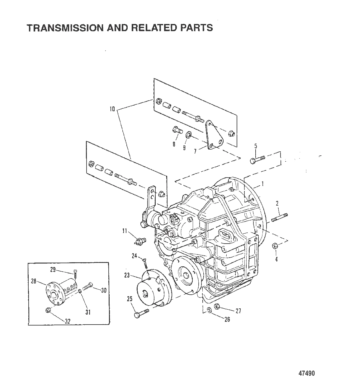 ТРАНСМИССИЯ И СВЯЗАННЫЕ ДЕТАЛИ (БОРТОВЫЕ ДВИГАТЕЛИ)