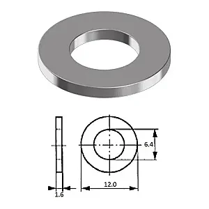 Шайба M 6 нерж.A2 D125A-A2 M 6_010
