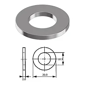Шайба M10 нерж.A2 D125A-A2 M10