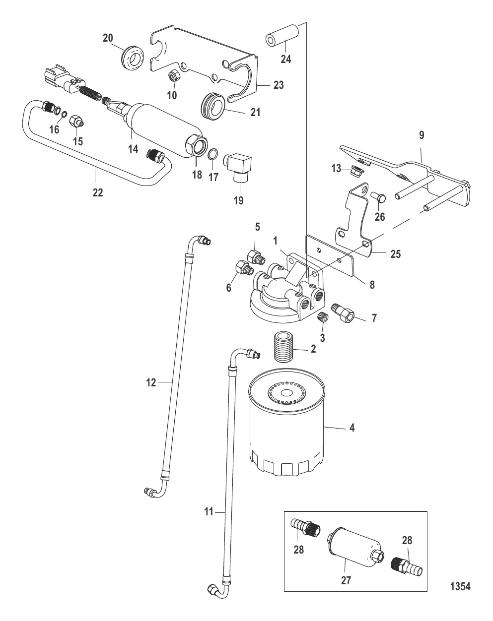 Подкачивающий насос 350 Magnum SN-0M311444/MX6.2L SN-0M311053 и выше