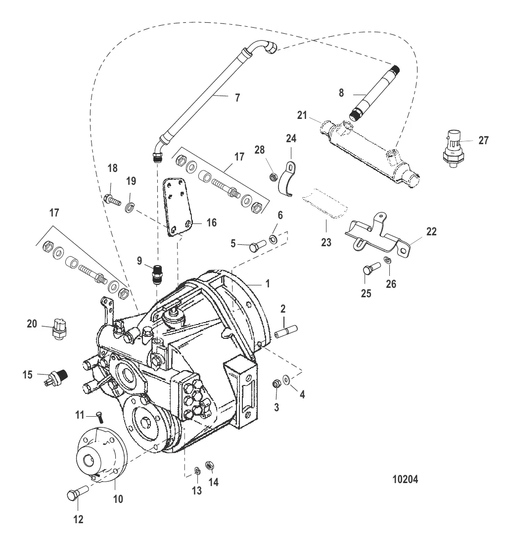 ТРАНСМИССИЯ И СВЯЗАННЫЕ ДЕТАЛИ (BORG-WARNER 5000)