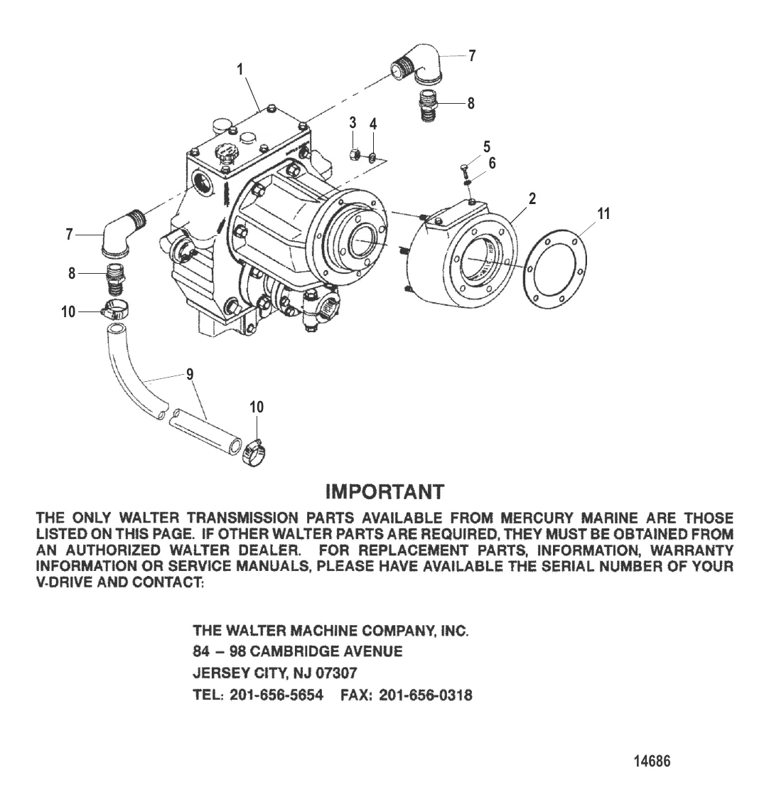 Трансмиссия (V-привод Walter)