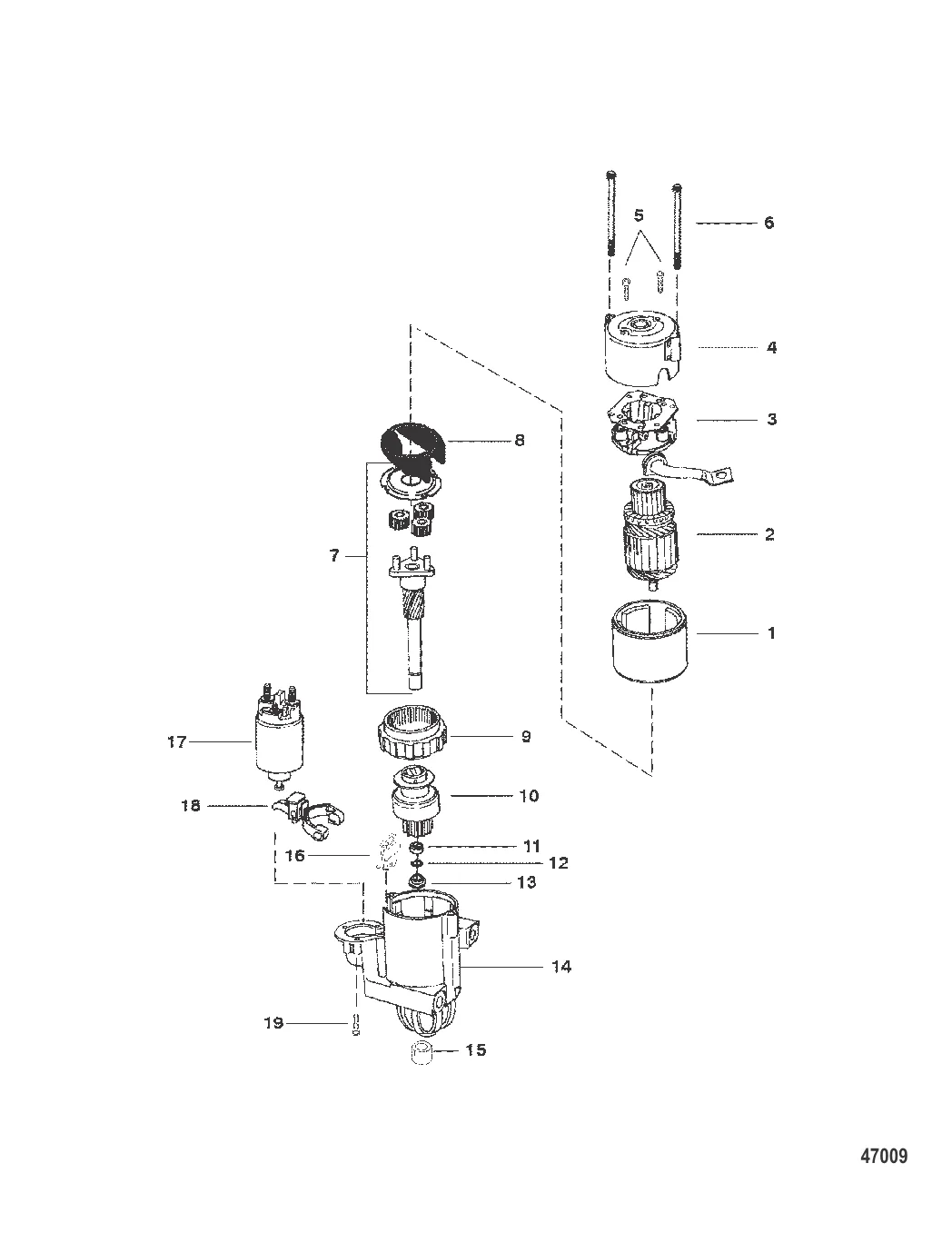 СТАРТЕР (8" – PG260, 2-7/8" – ДИАМ. КОЛПАЧКА)
