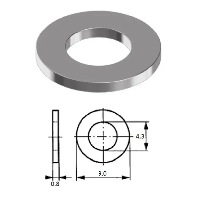 Mercury Marine Шайба M 4 нерж.A2