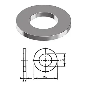 Шайба M 4 нерж.A2 D125A-A2M4010