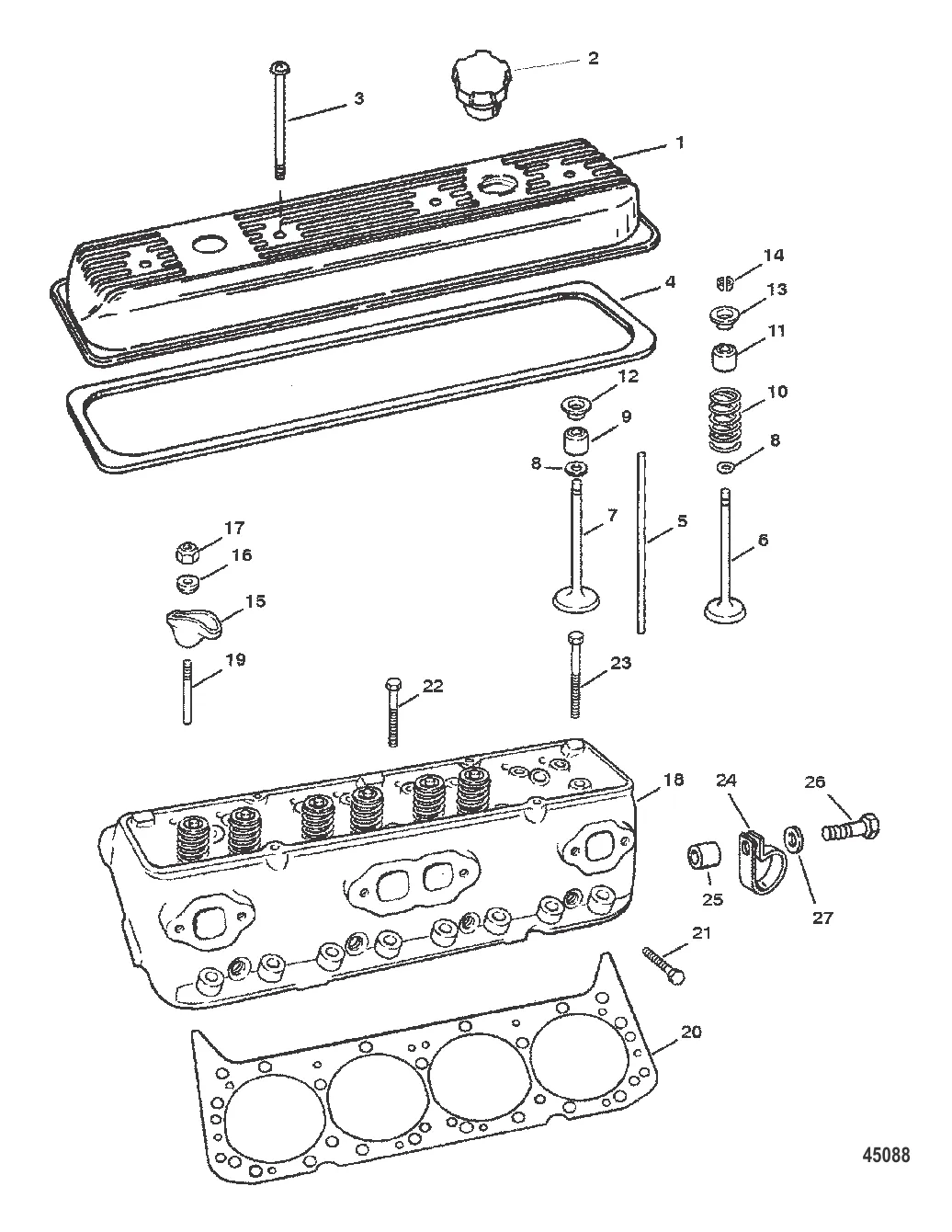 ГОЛОВКА ЦИЛИНДРА И КРЫШКА КОРОМЫСЛА