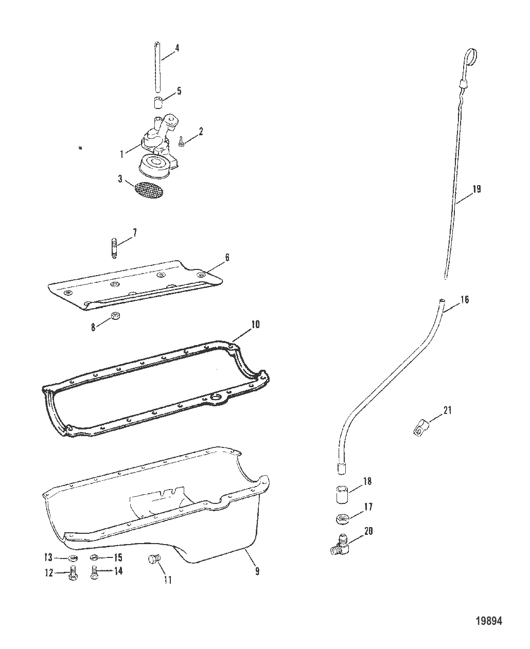Маслосборник и масляный насос