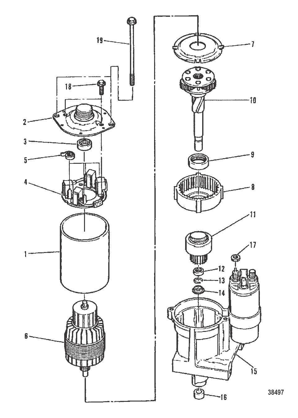 Starter Motor 8 Inch (PG 200) 3.25 Inch Diameter End Cap