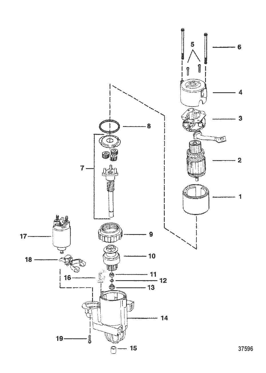 Starter Motor 8 Inch (PG 260) 2-7/8 In. Diameter End Cap