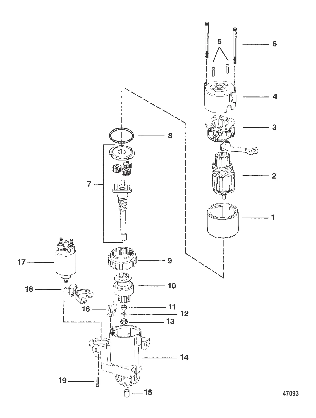 СТАРТЕР (8", PG 260) (КОЛПАЧОК ДИАМЕТРОМ 2-7/8")