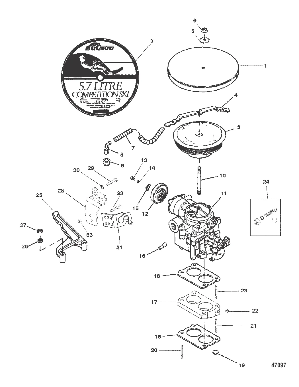 КАРБЮРАТОР/ТЯГА ГАЗА (2-ДИФФУЗОРНЫЙ)