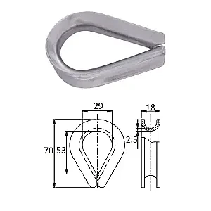 Коуш 12 мм 2903-0312