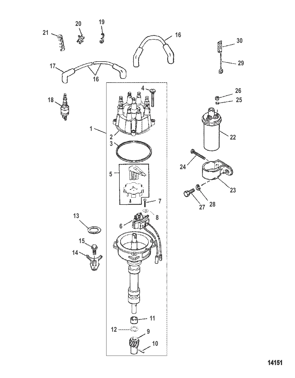 DISTRIBUTOR AND IGNITION COMPONENTS