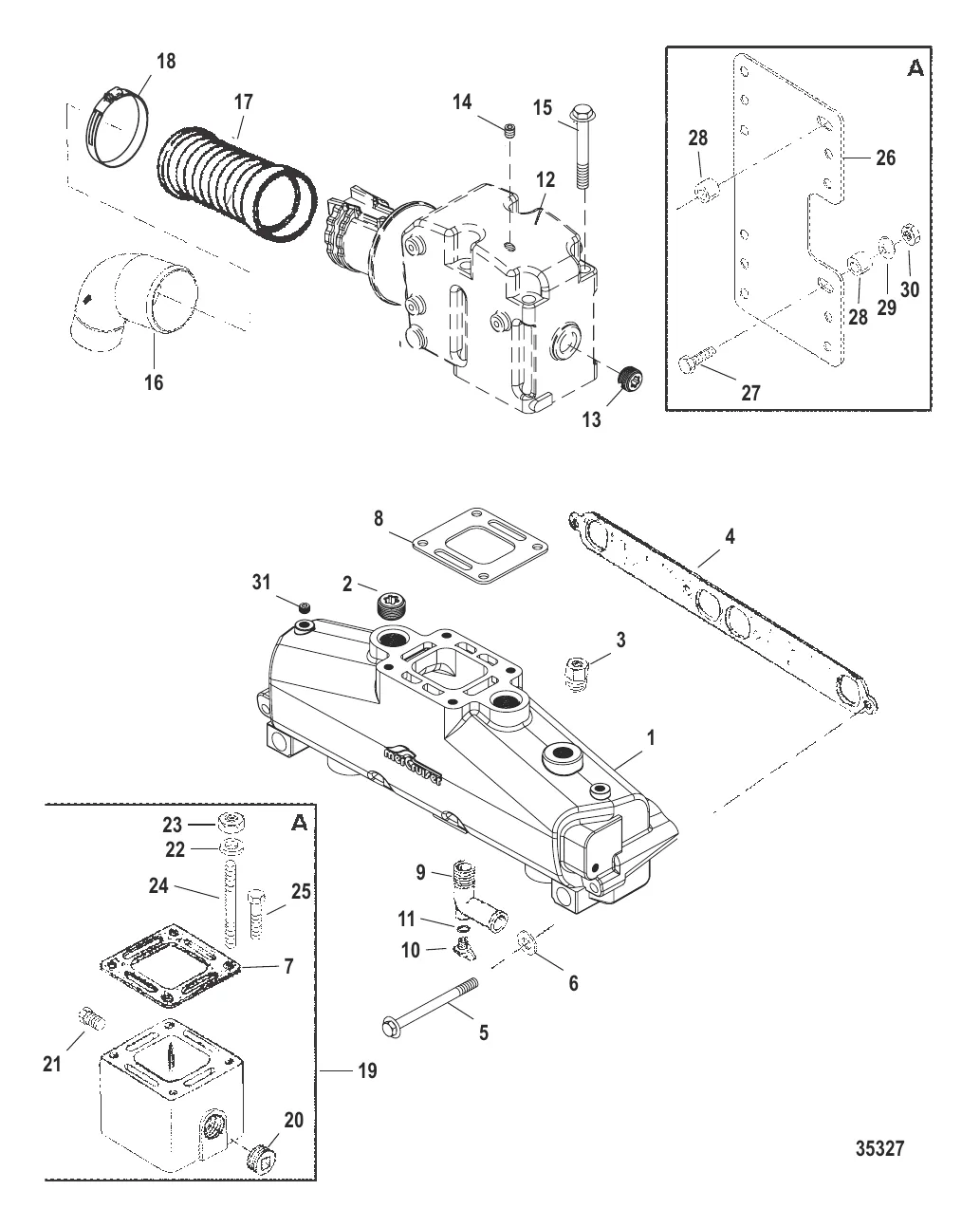 EXHAUST MANIFOLD & EXHAUST ELBOW