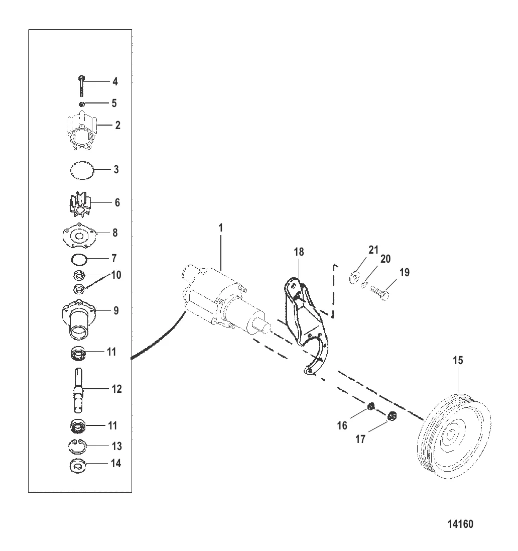 SEA WATER PUMP ASSEMBLY