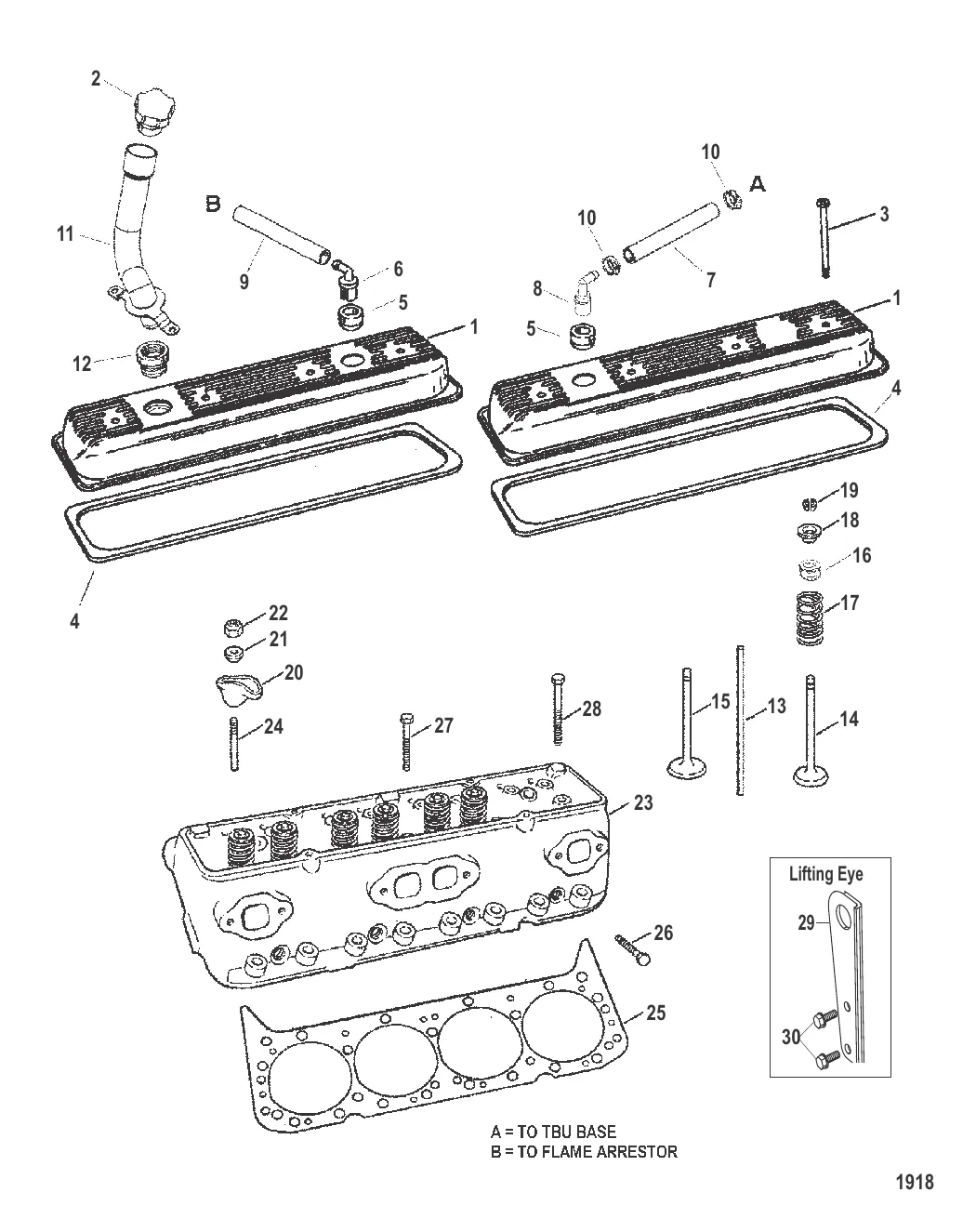 CYLINDER HEAD AND ROCKER COVER
