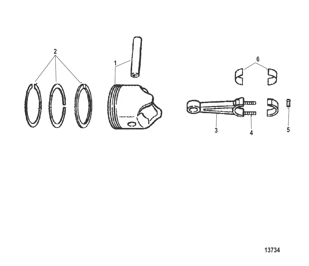 PISTONS AND CONNECTING RODS