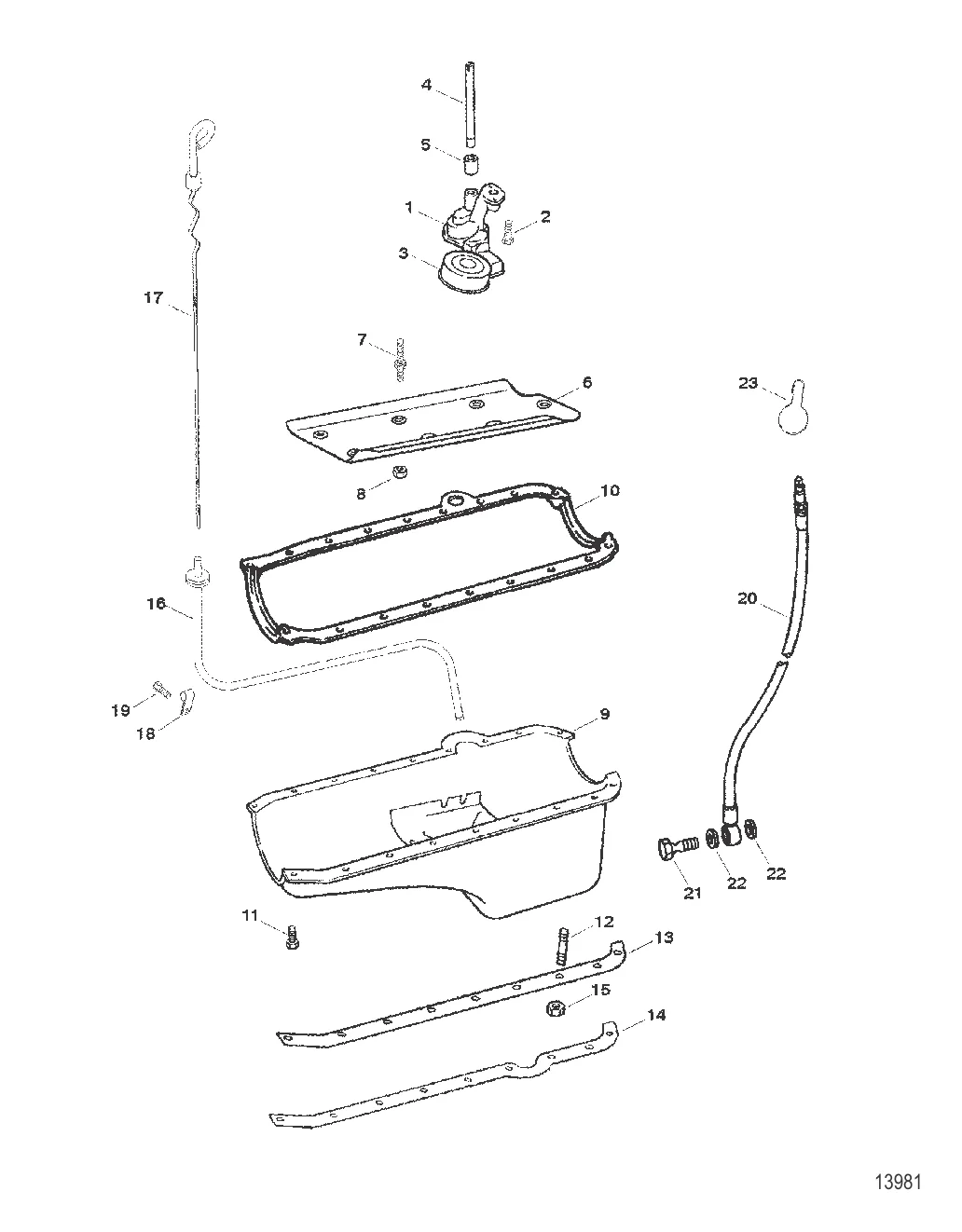 OIL PAN AND OIL PUMP