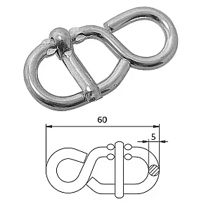 Связка троса 5х60 мм 1716-0603