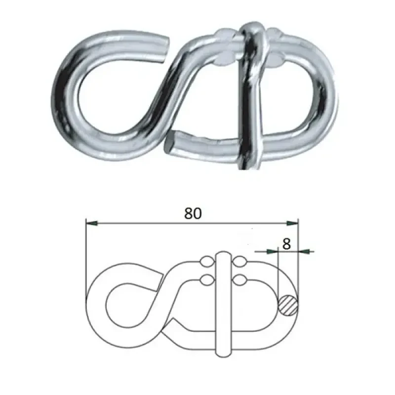 CIM Связка троса 8х80 мм