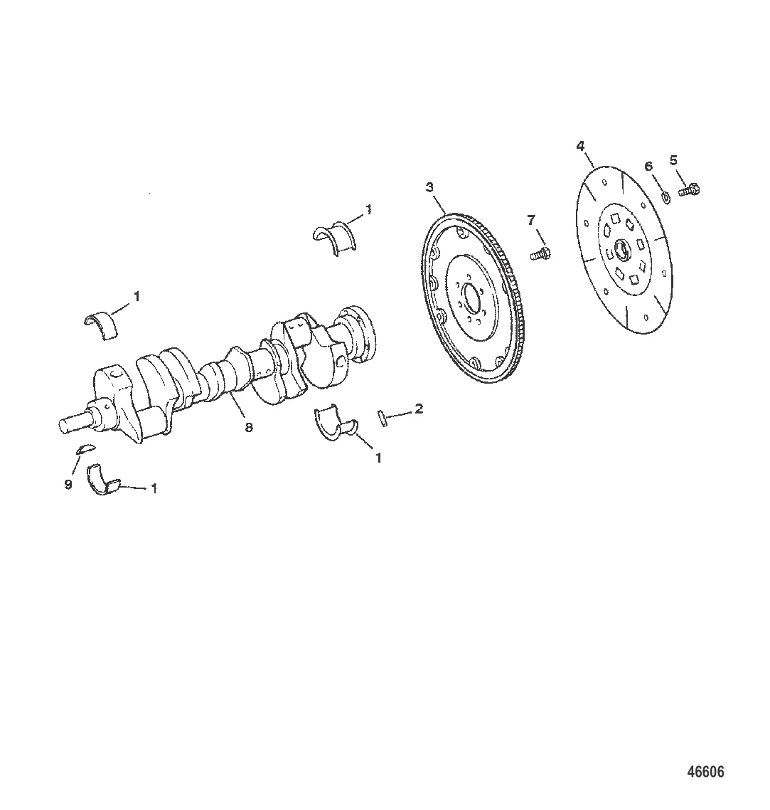 КОЛЕНЧАТЫЙ ВАЛ И МАХОВИК