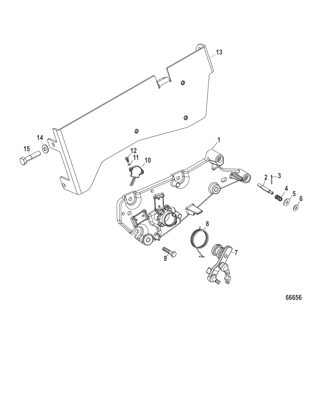 Кронштейн переключения передач Механический