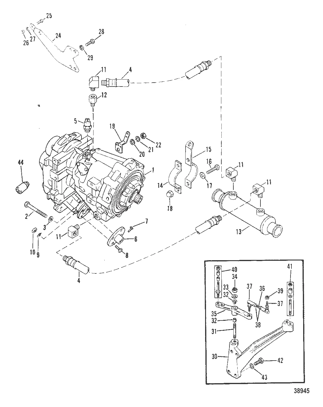 ТРАНСМИССИЯ И СВЯЗАННЫЕ ДЕТАЛИ (V-ПРИВОД)