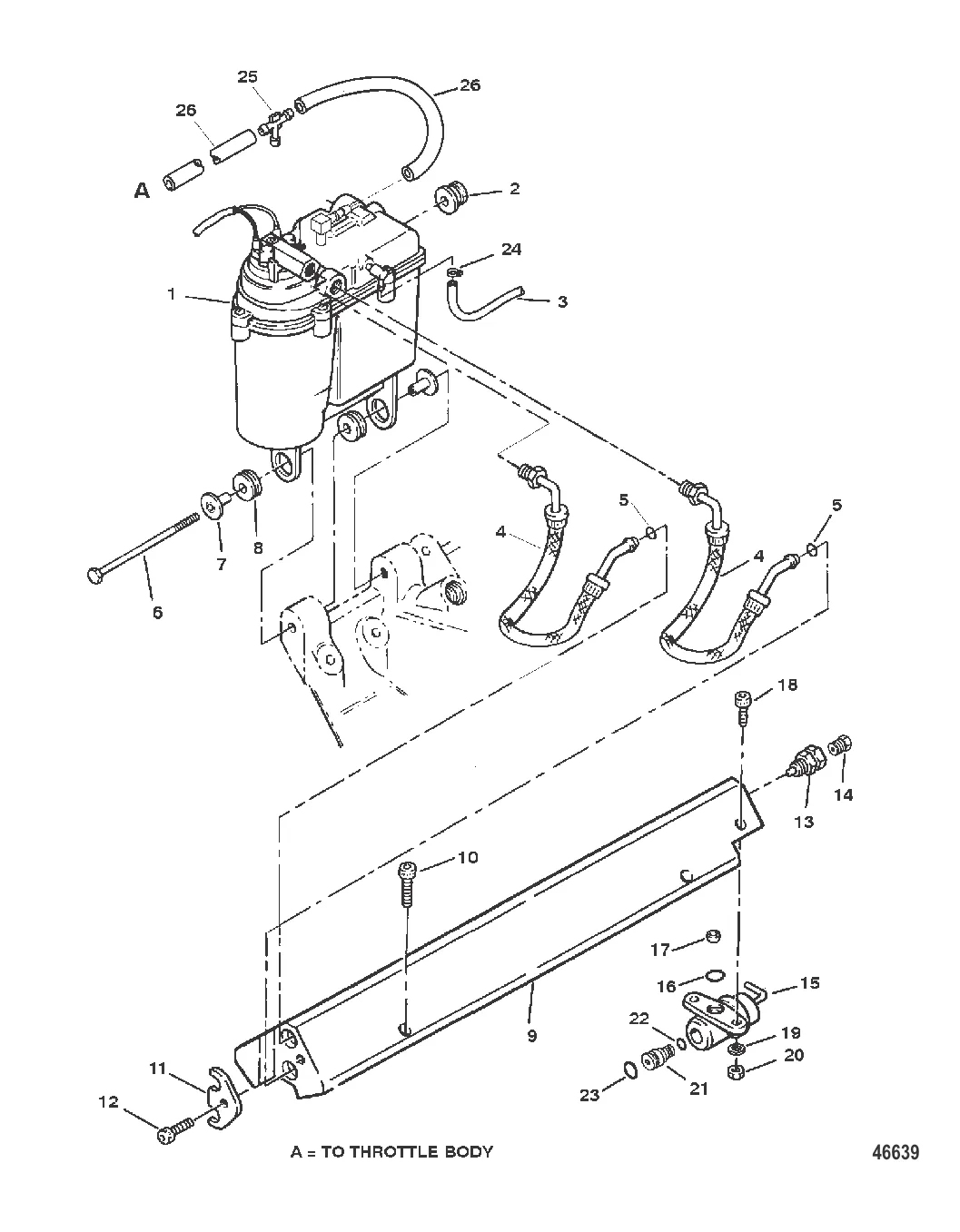 БАК ПАРОСЕПАРАТОРА И ТОПЛИВНАЯ НАПРАВЛЯЮЩАЯ