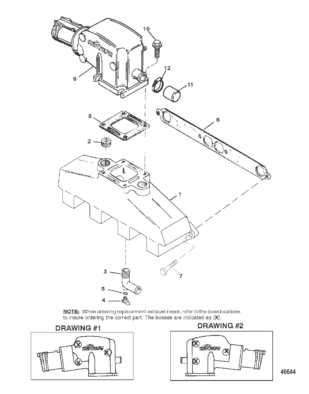 ВЫХЛОПНОЙ КОЛЛЕКТОР И ВЫХЛОПНОЙ КОЛЕНЧАТЫЙ ПАТРУБОК