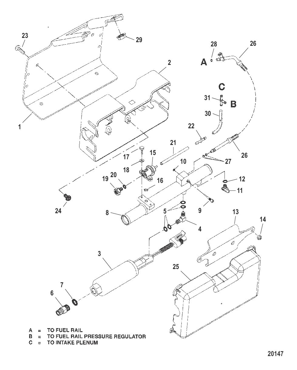 Топливный насос и охладитель топлива
