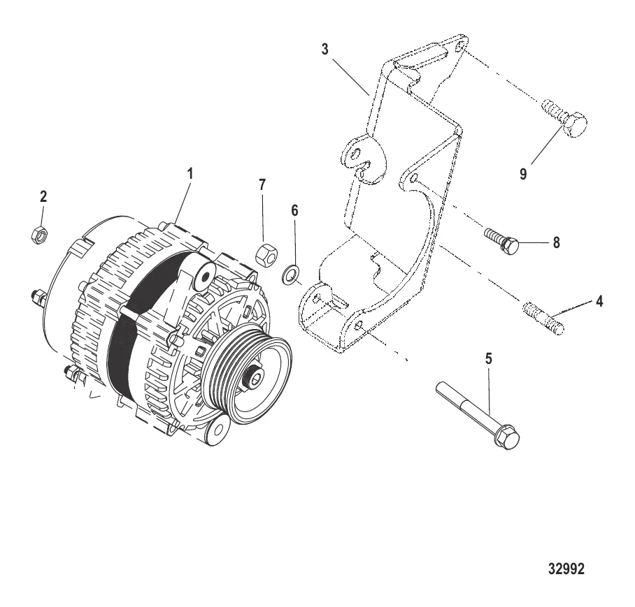 ГЕНЕРАТОР И КРОНШТЕЙН (DELCO)