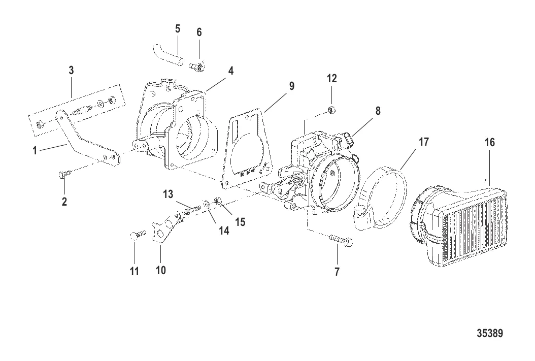 КОРПУС ДРОССЕЛЬНОЙ ЗАСЛОНКИ И ТЯГА ГАЗА