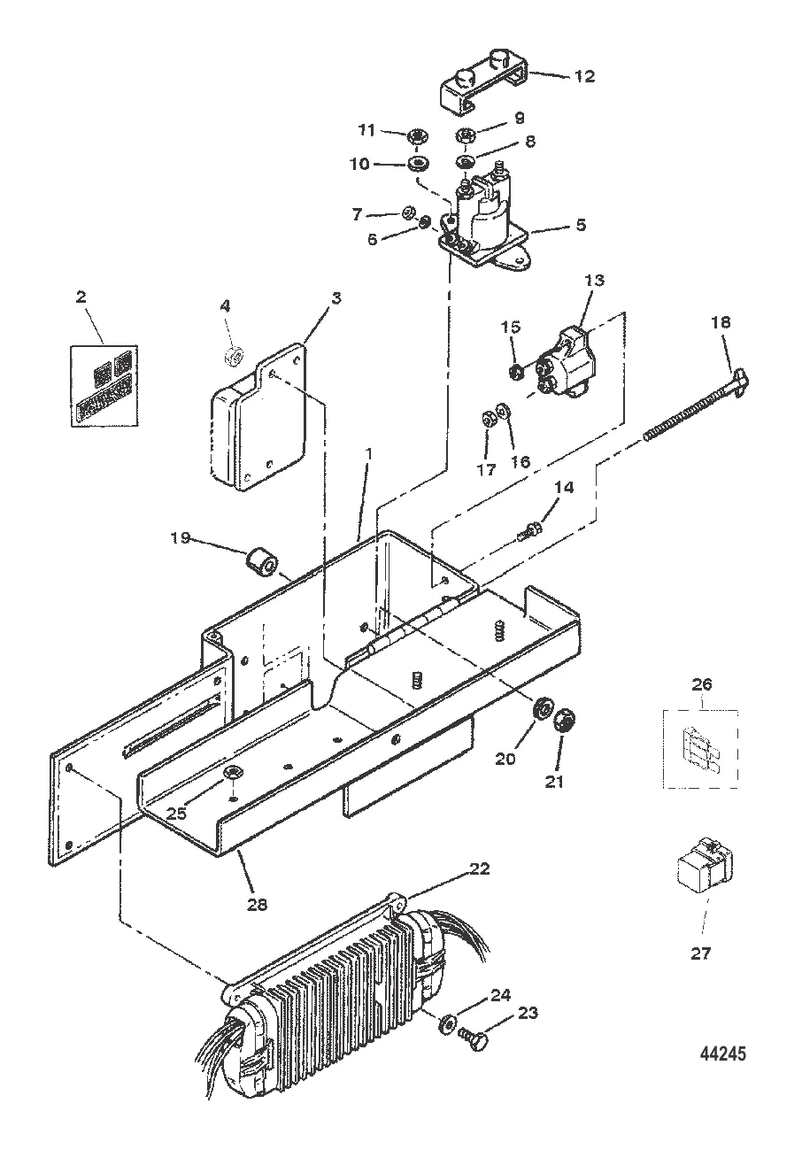 РАСПРЕДЕЛИТЕЛЬНАЯ КОРОБКА И КОМПОНЕНТЫ