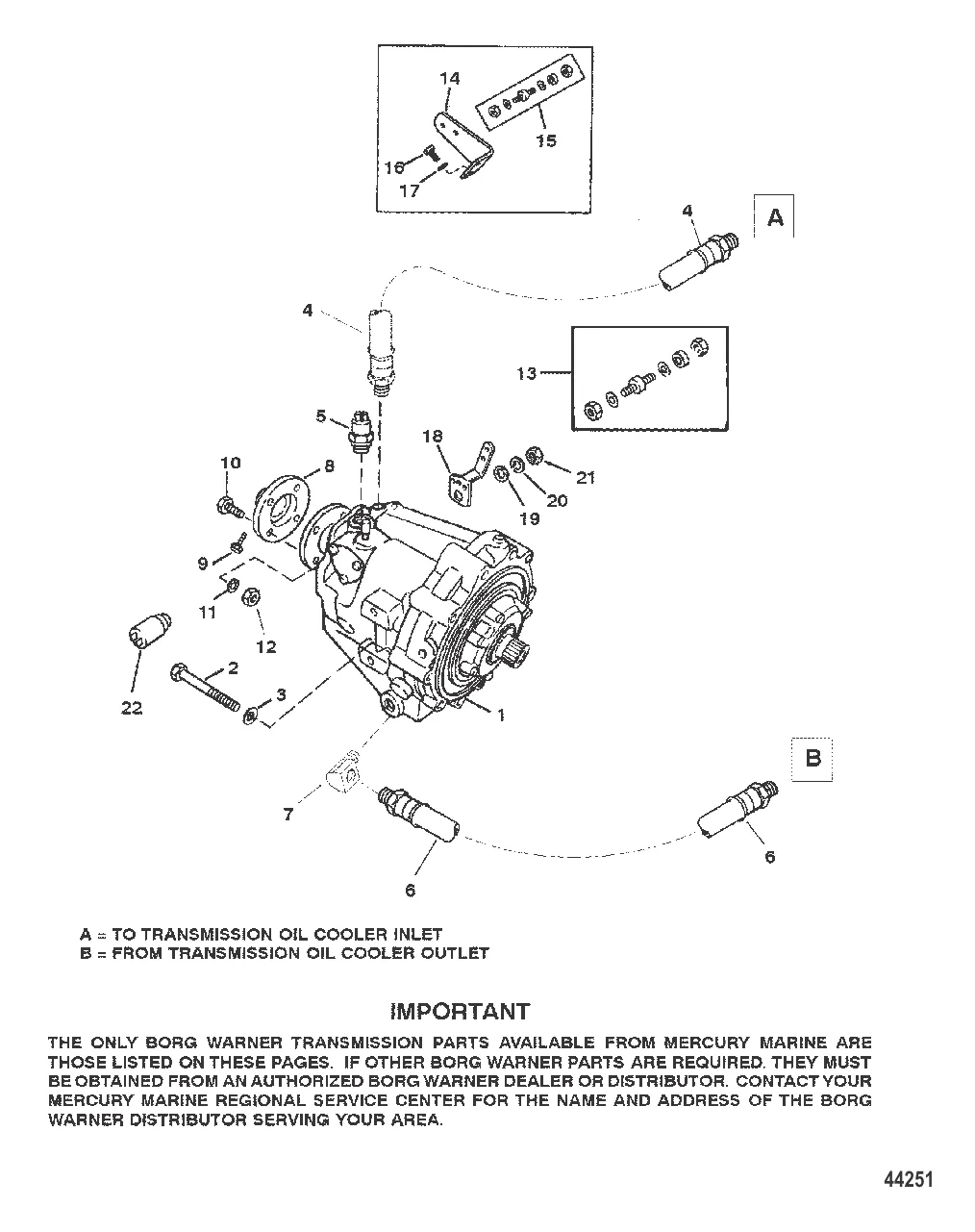 ТРАНСМИССИЯ И СВЯЗАННЫЕ ДЕТАЛИ (BORG WARNER 72)